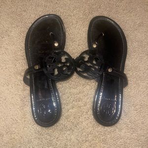 Black Tory Burch Miller Sandals